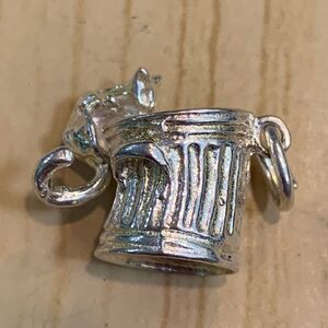 Vintage Cat Sterling Silver Jewelry Charm
